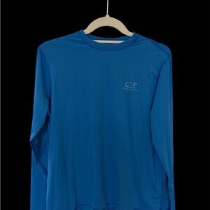 Vineyard Vines Ocean Blue Long Sleeve Performance Tee
